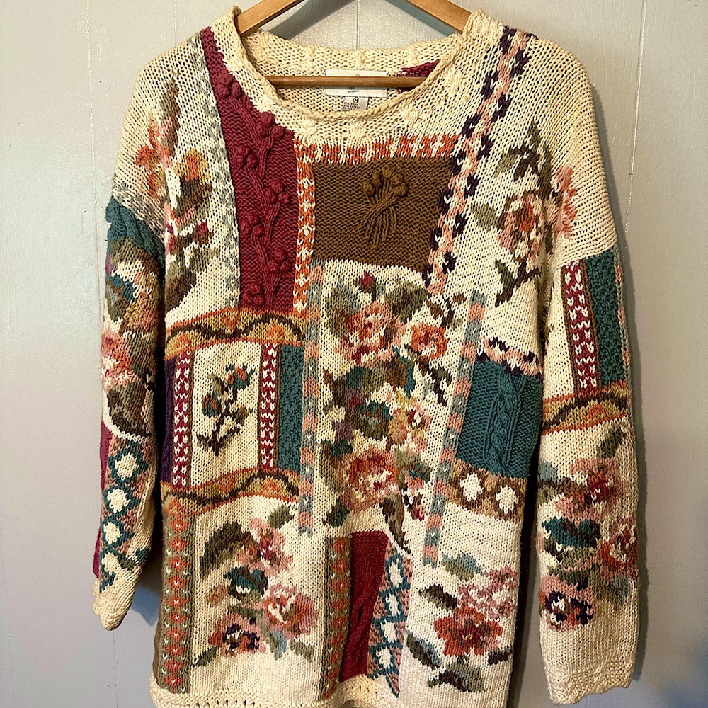 Vintage oversized knitted sweater